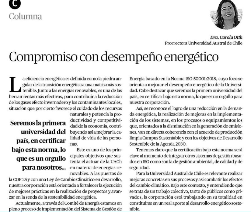 Compromiso con desempeño energético