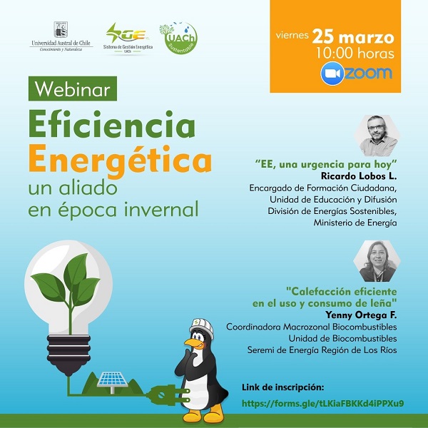 25 de marzo: Anuncian webinar “La eficiencia Energética, un aliado en época invernal”