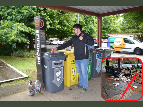 UGA invita a mantener limpios los puntos de reciclaje